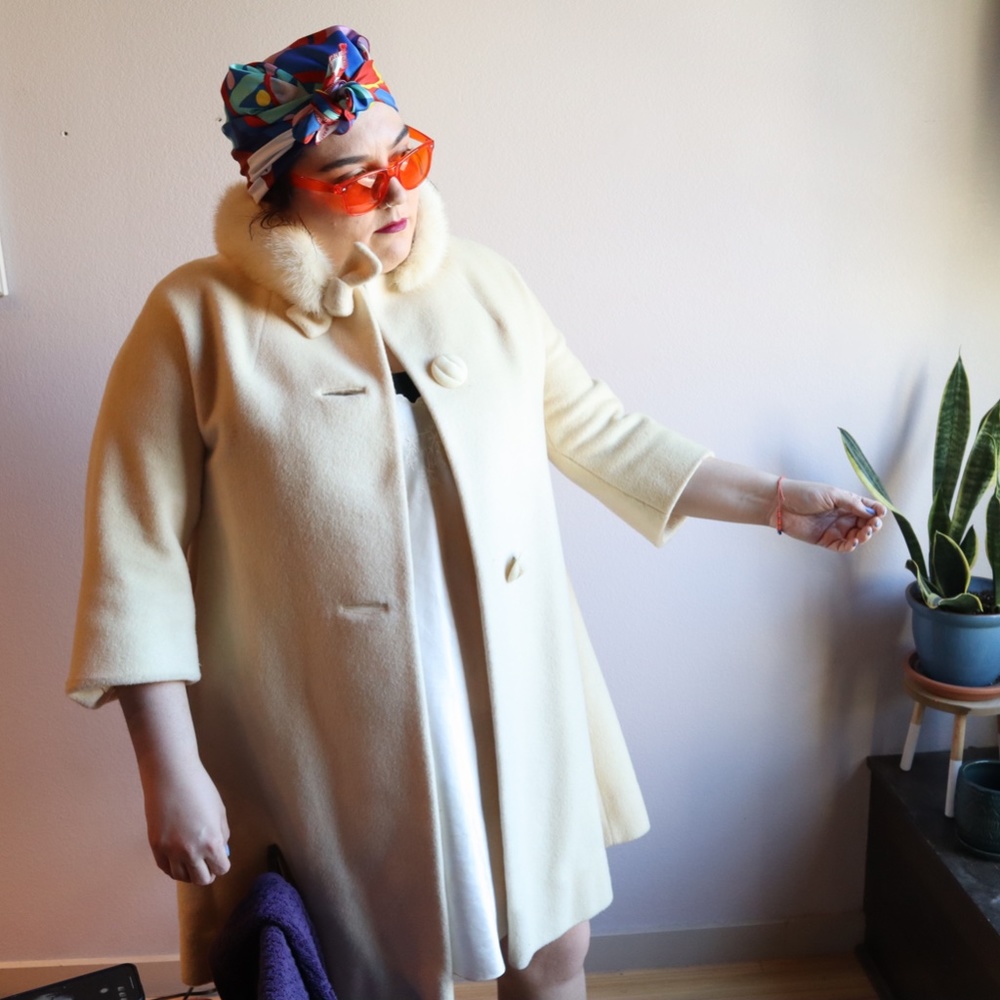 Twee Rabbit Fur Coat XL